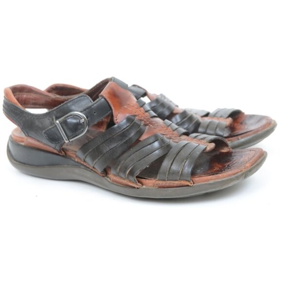 Ariat Leather Woven Convertible Open Toe Sandals Women's Size 9 Western Hippie - Picture 1 of 8